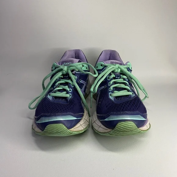 Asics Gel GT 1000 Duomax Running Shoes women size 7 Navy/Purple/Mint. T5A7N - Picture 2 of 8